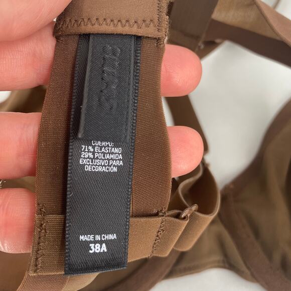 Skims Sheer Fits Everybody Unlined Underwire Bra Smokey Quartz 38A NWT - Picture 5 of 5